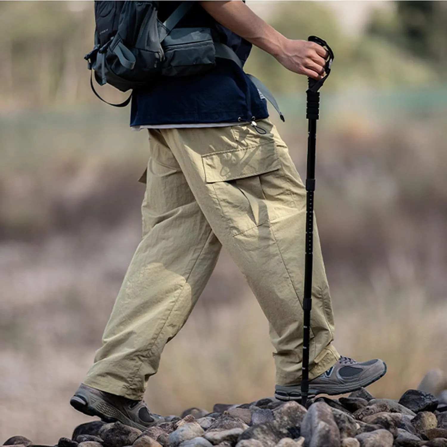 FZVYD 2023 Mens Wild Cargo Pants Mens Joggers Cargo Pants Fashion Casual Sweatpants Work Pants Drawstring Loose Trousers