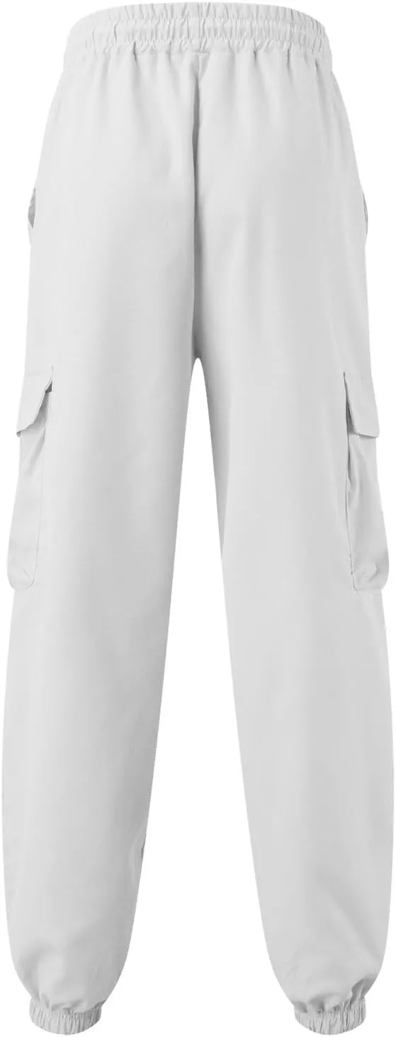 FZVYD Cargo Pants for Men Joggers Cargo Pants Fashion Casual Sweatpants Work Pants Drawstring Loose Trousers with Pockets