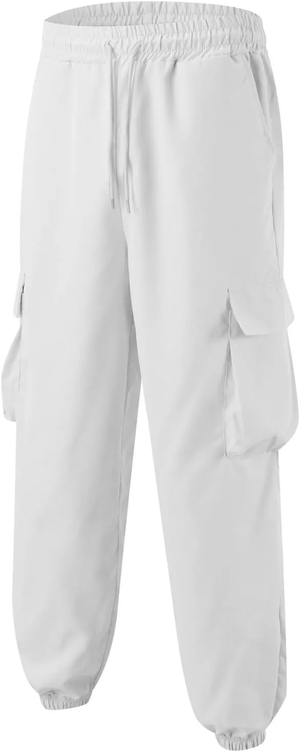 FZVYD Cargo Pants for Men Joggers Cargo Pants Fashion Casual Sweatpants Work Pants Drawstring Loose Trousers with Pockets