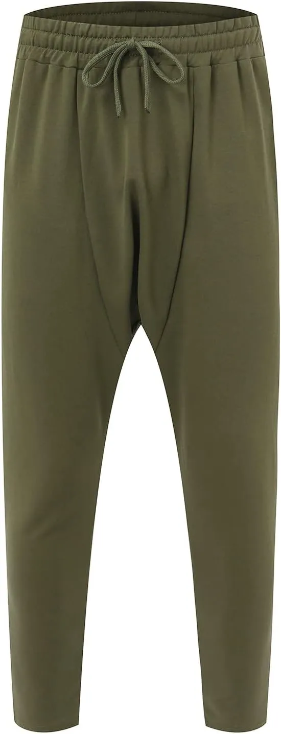 FZVYD White Cargo Pants Men Mens Joggers Cargo Pants Fashion Casual Sweatpants Work Pants Drawstring Loose Trousers Pockets