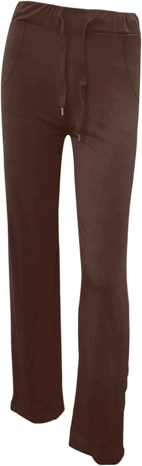 Gcvizuso High Waisted Cargo Pants for Women Drawstring Waist Wide Leg Trousers with Pockets Plus Size Solid Loose Leggings
