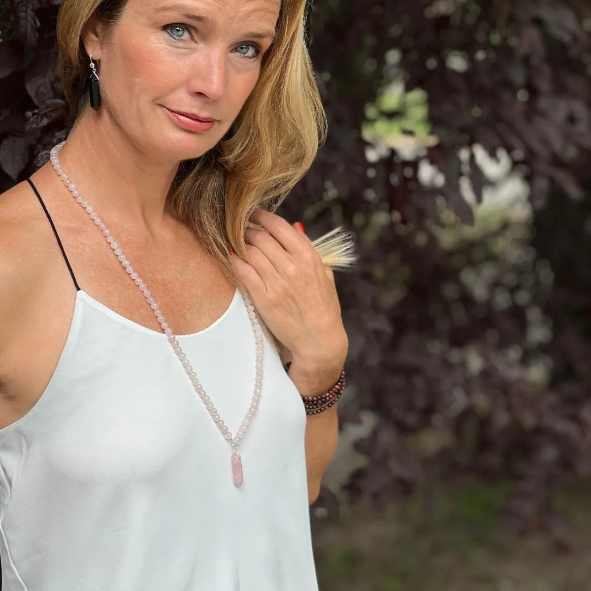 Gentle Heart Rose Quartz Necklace