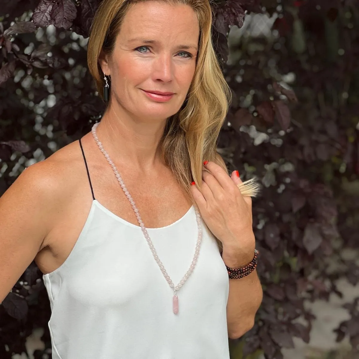 Gentle Heart Rose Quartz Necklace