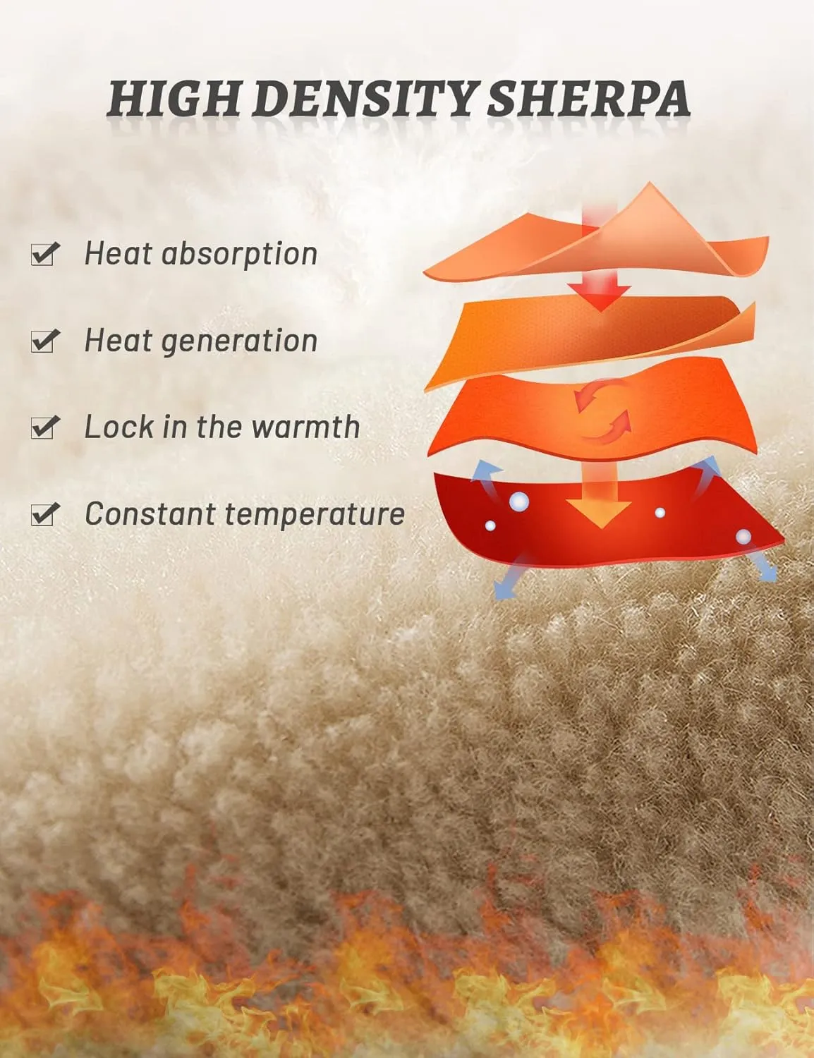 Gihuo Men's Winter Fleece Pants Sherpa Lined Sweatpants Active Running Jogger Pants