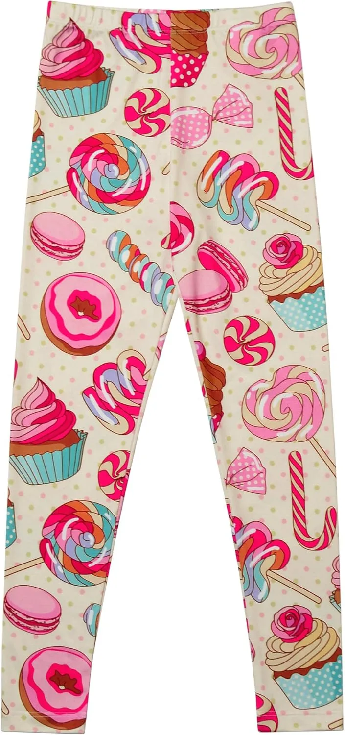 Girl Unicorn Leggings Kid Rainbow Print Legging Tights Trousers Slim Long Pants