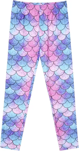Girl Unicorn Leggings Kid Rainbow Print Legging Tights Trousers Slim Long Pants