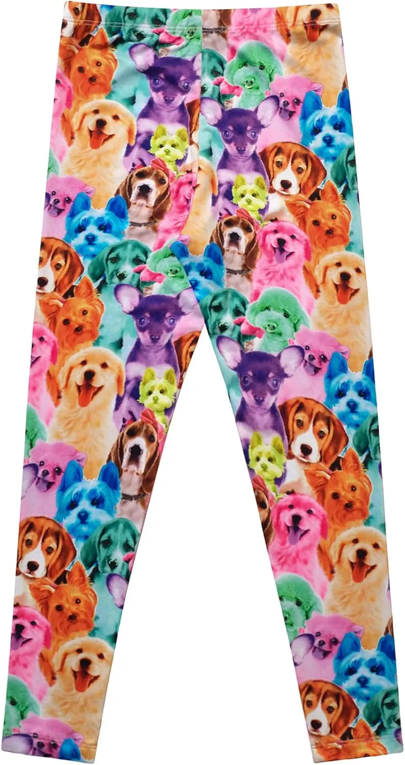 Girl Unicorn Leggings Kid Rainbow Print Legging Tights Trousers Slim Long Pants