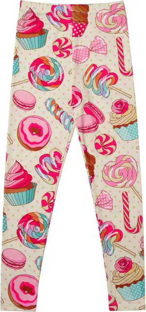 Girl Unicorn Leggings Kid Rainbow Print Legging Tights Trousers Slim Long Pants