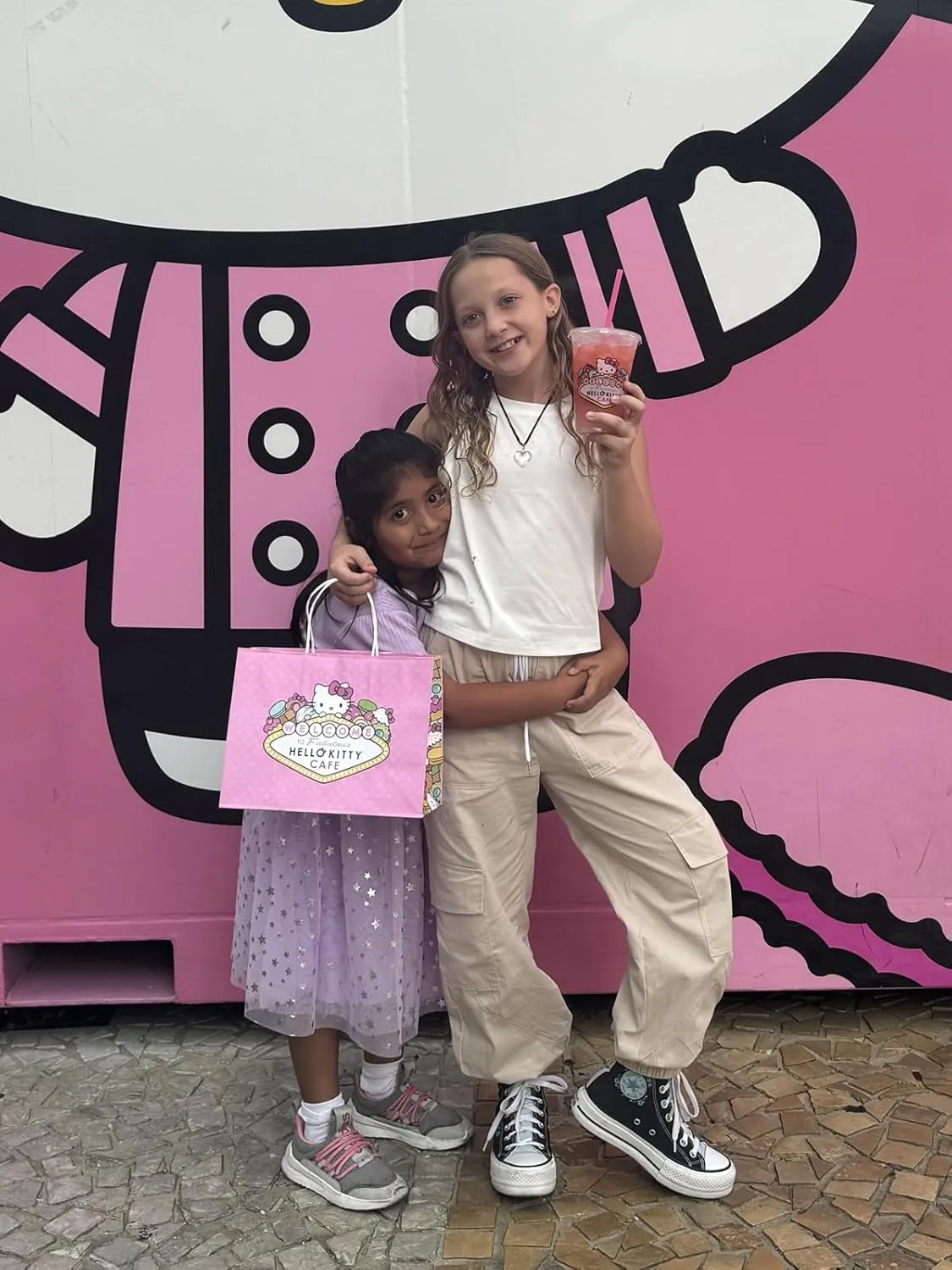 Girls Cargo Pants Elastic Waist Casual Jogger Pants for Girls Streetwear Loose Parachute with Pockets 7-14Years