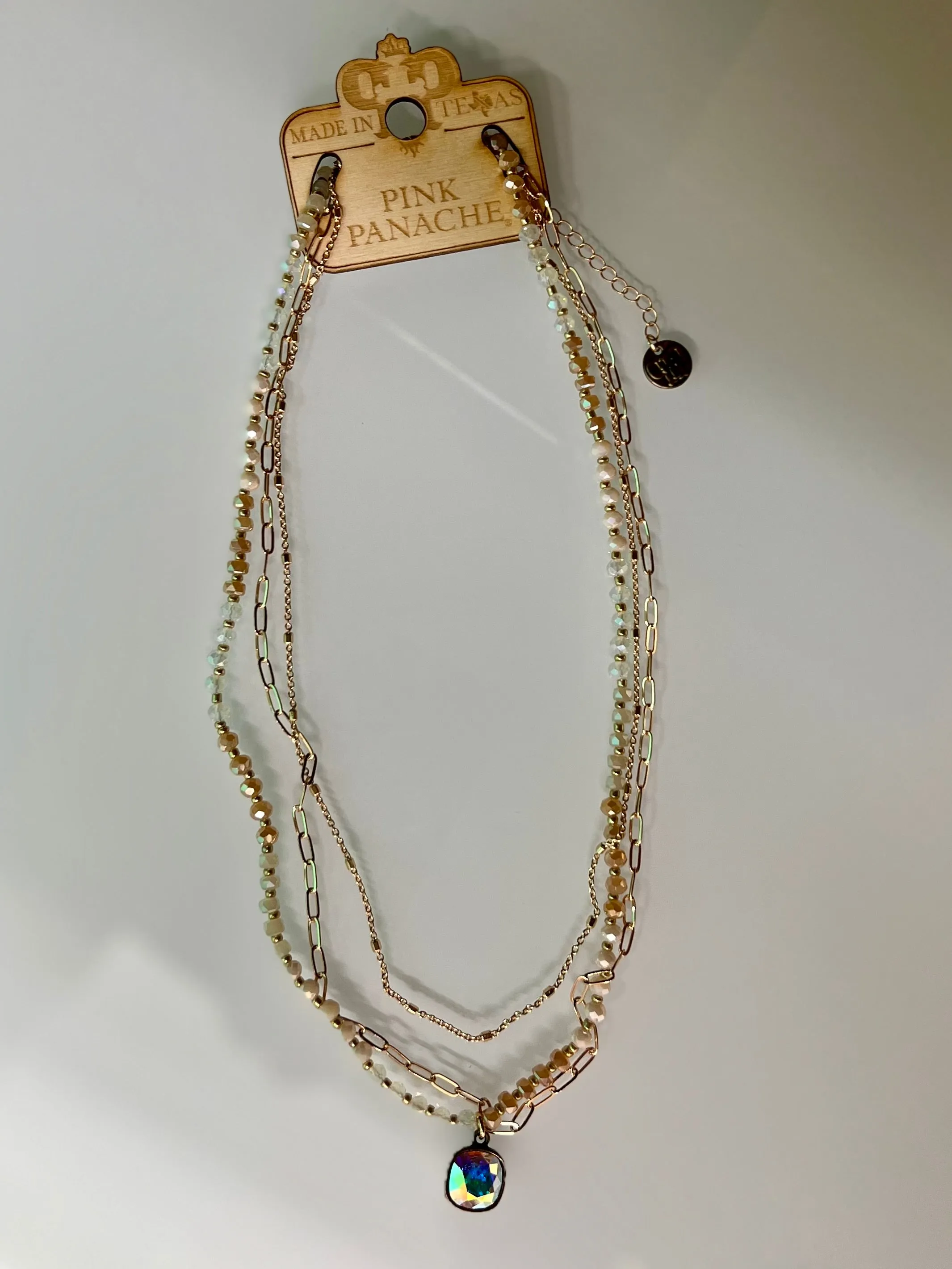 Golden Cluster Panache Necklace