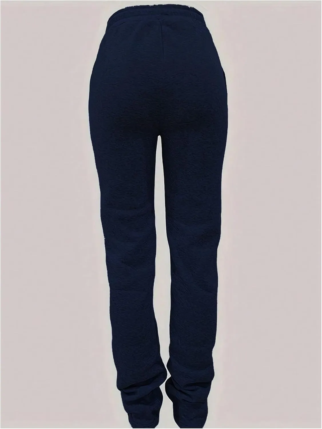 GORGLITTER Women's Stacked Baggy Sweatpants Y2K Drawstring Waist Flared Jogger Pants