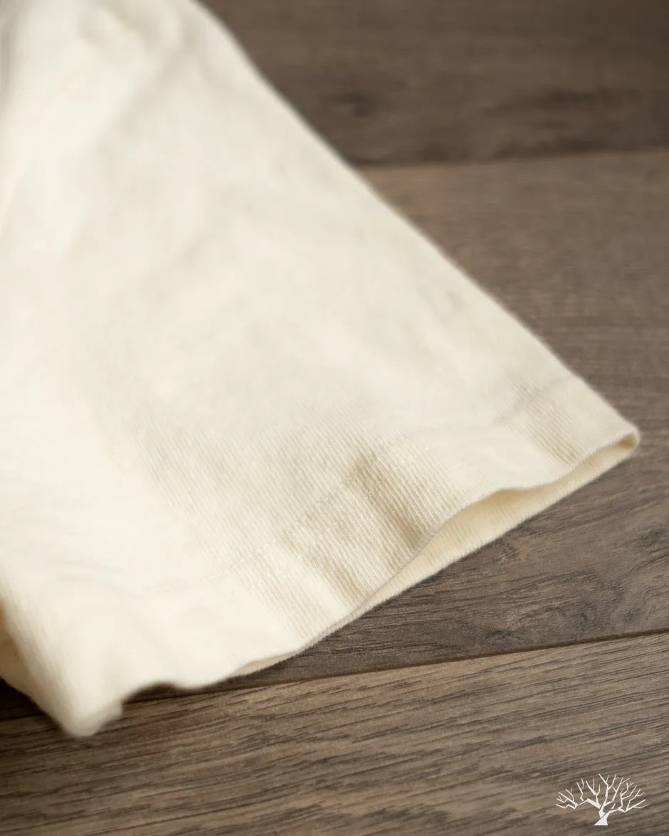Heavyweight Slub Tee - Antler White