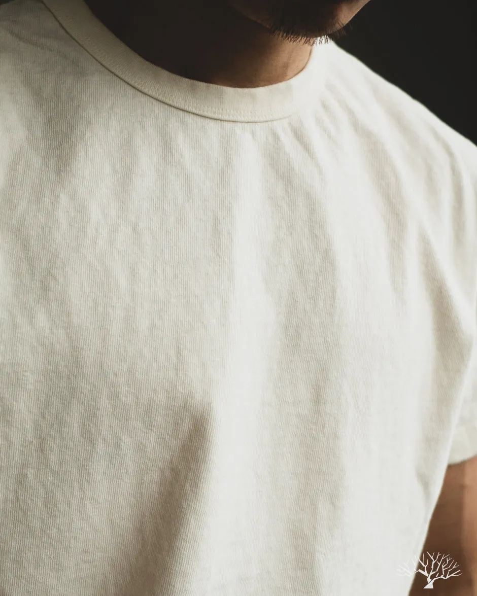 Heavyweight Slub Tee - Antler White