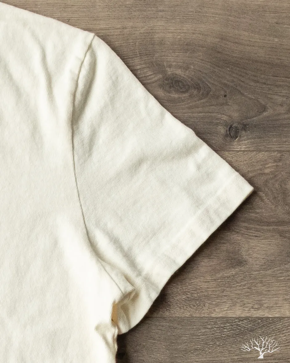 Heavyweight Slub Tee - Antler White