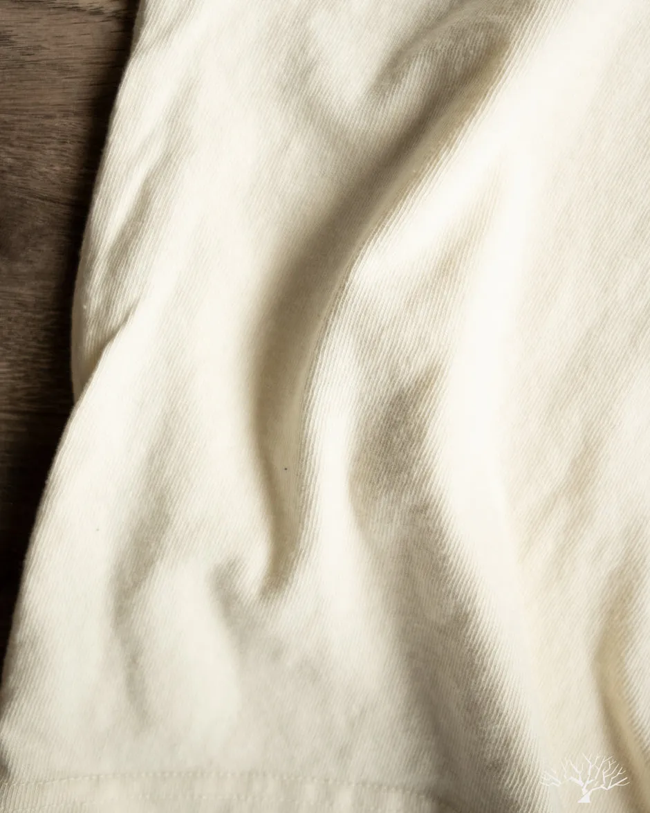 Heavyweight Slub Tee - Antler White