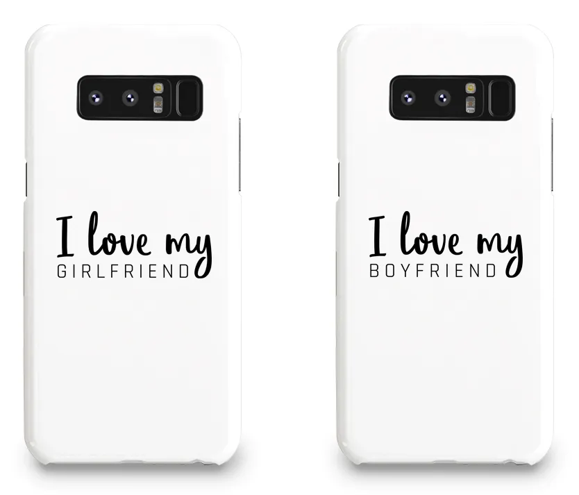 I Love My Girlfriend & Boyfriend - Couple Matching Phone Cases
