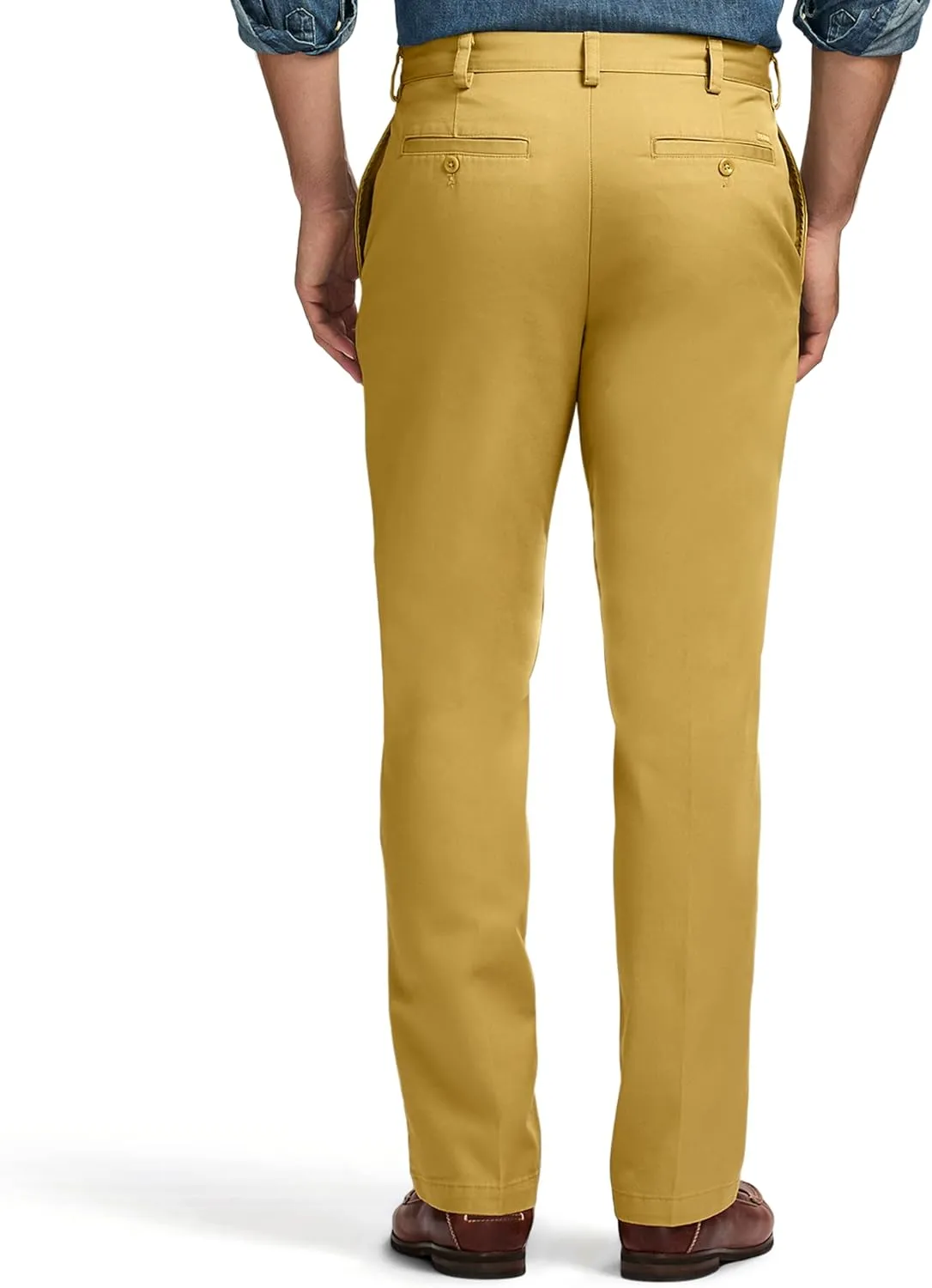 IZOD Men's American Chino Flat Front Slim Fit Pant