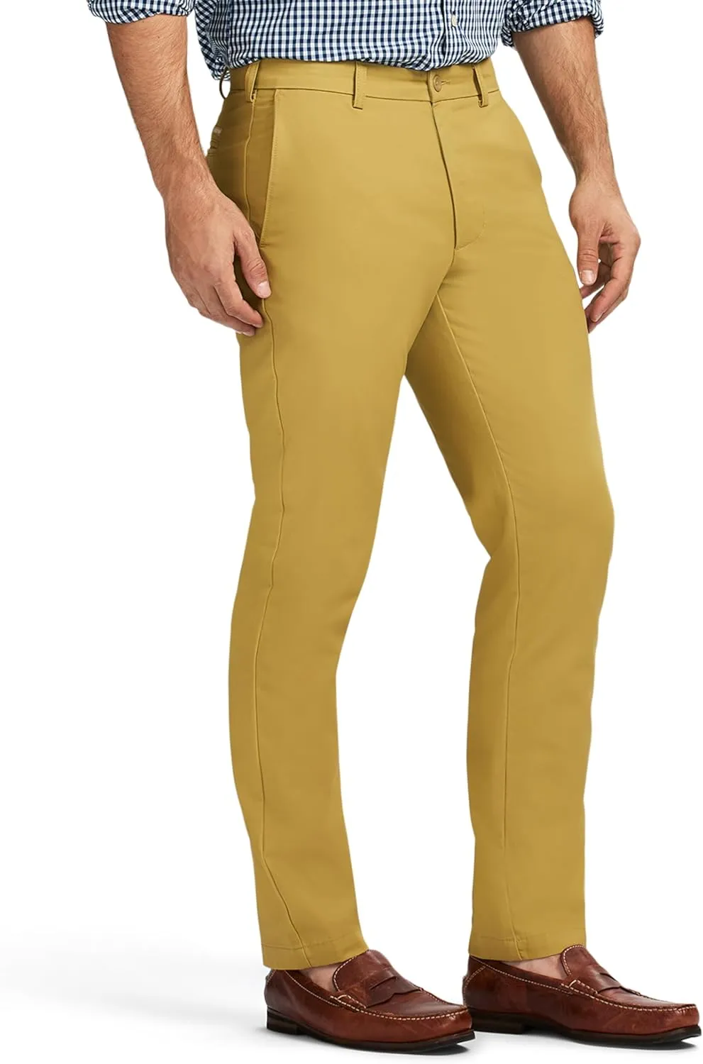 IZOD Men's American Chino Flat Front Straight Fit Pant