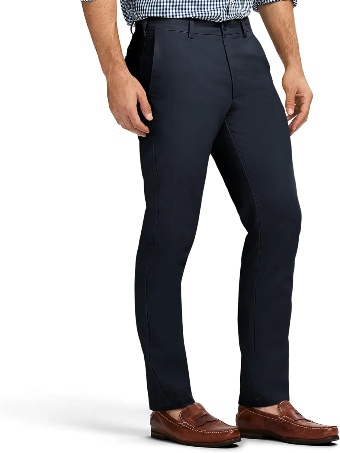IZOD Men's American Chino Flat Front Straight Fit Pant