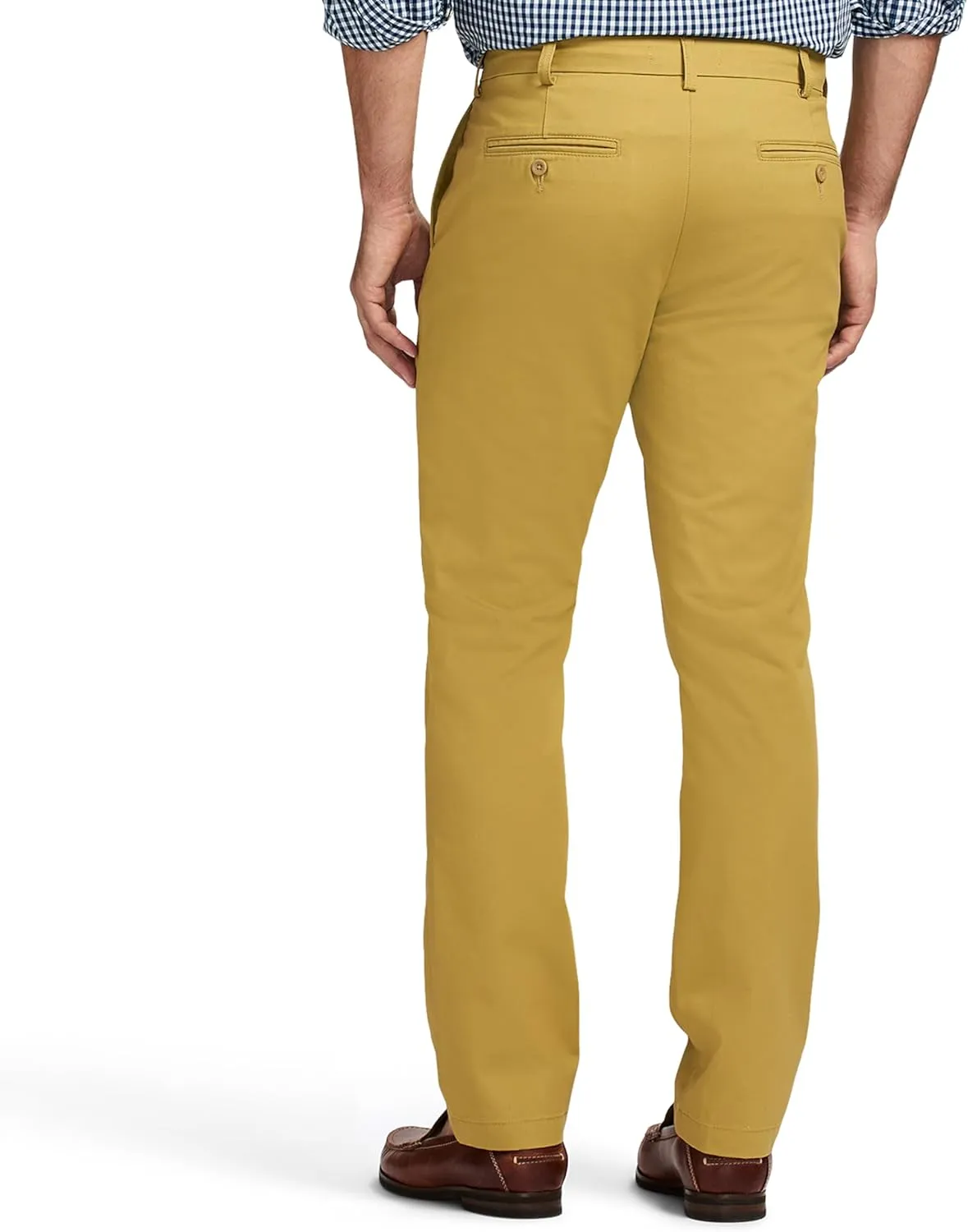 IZOD Men's American Chino Flat Front Straight Fit Pant