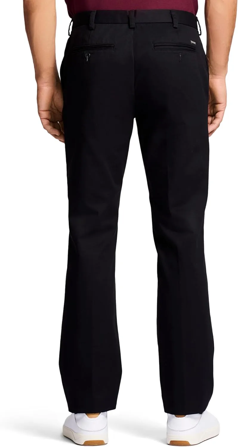 IZOD Men's American Chino Flat Front Straight Fit Pant