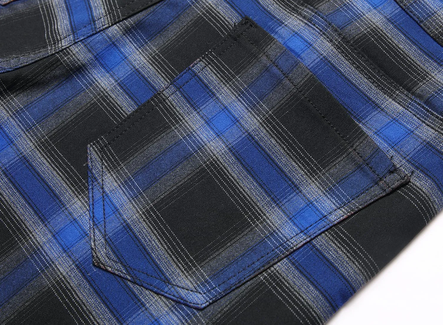 JE&NS Men's Stretch Slim Fit Flat-Front Casual Skinny Chinos Plaid Dress Pants