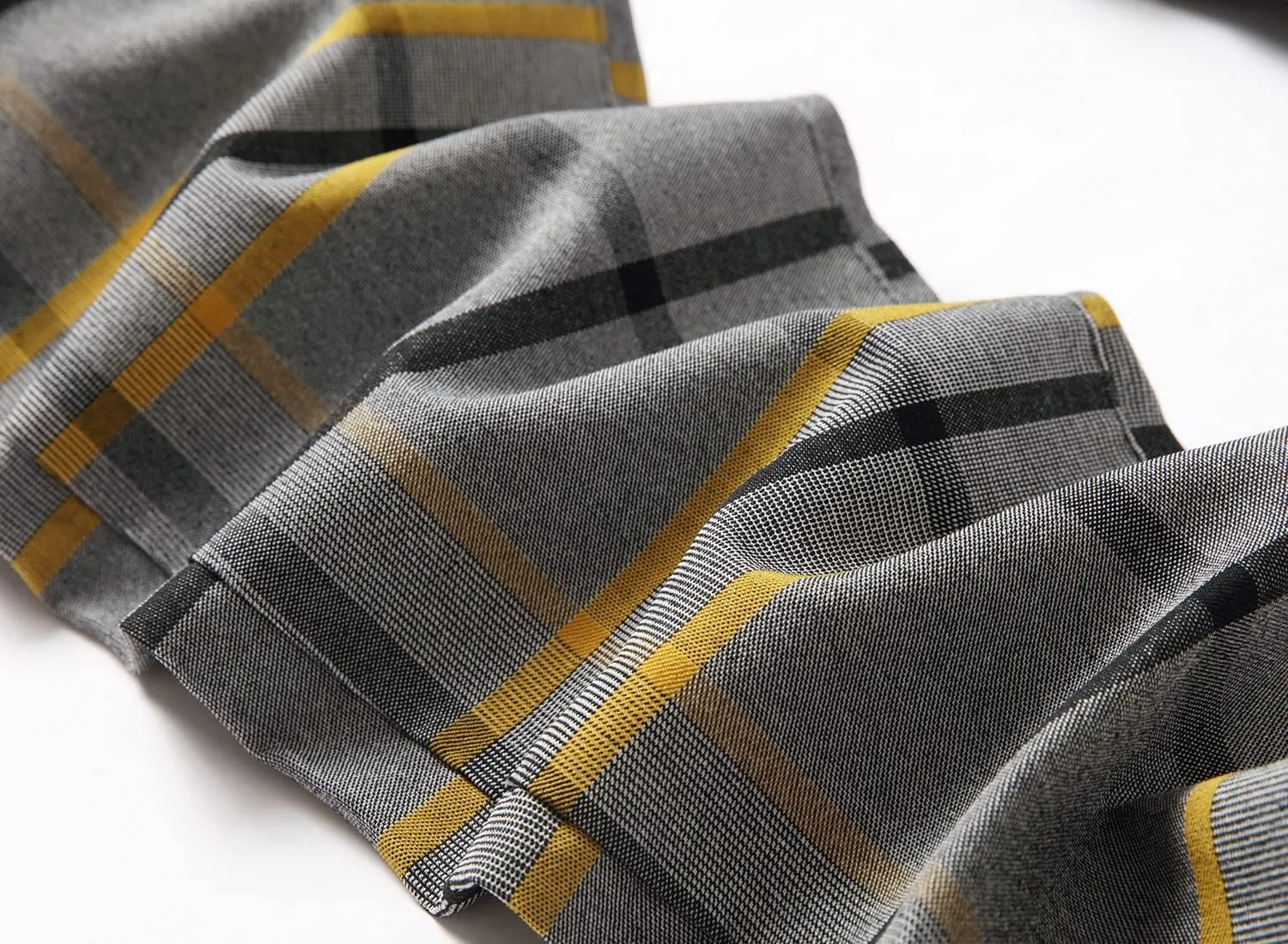 JE&NS Men's Stretch Slim Fit Flat-Front Casual Skinny Chinos Plaid Dress Pants