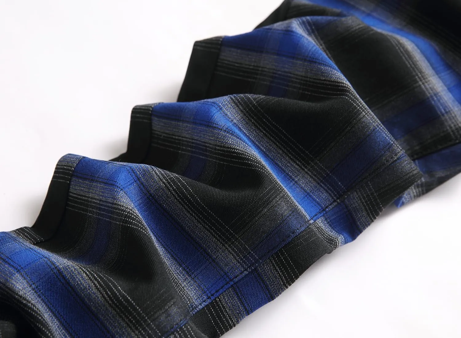 JE&NS Men's Stretch Slim Fit Flat-Front Casual Skinny Chinos Plaid Dress Pants