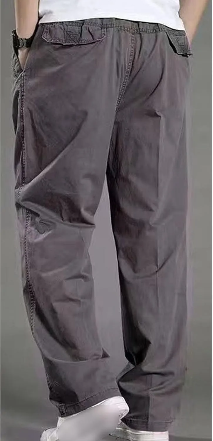 JEShifangjiusu Men'S Comfort Stretch Cotton Chino Pants Skinny Slim Fit Casual Jeans Straight Fashion Dress Denim Pants
