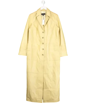 Karen Millen Beige Leather Clean Trench Coat UK 12