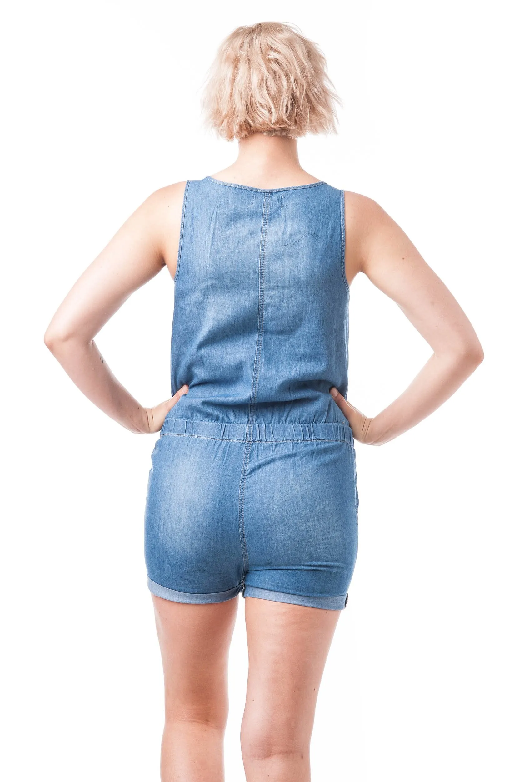 Khanomak Racer Back Chambray Overall