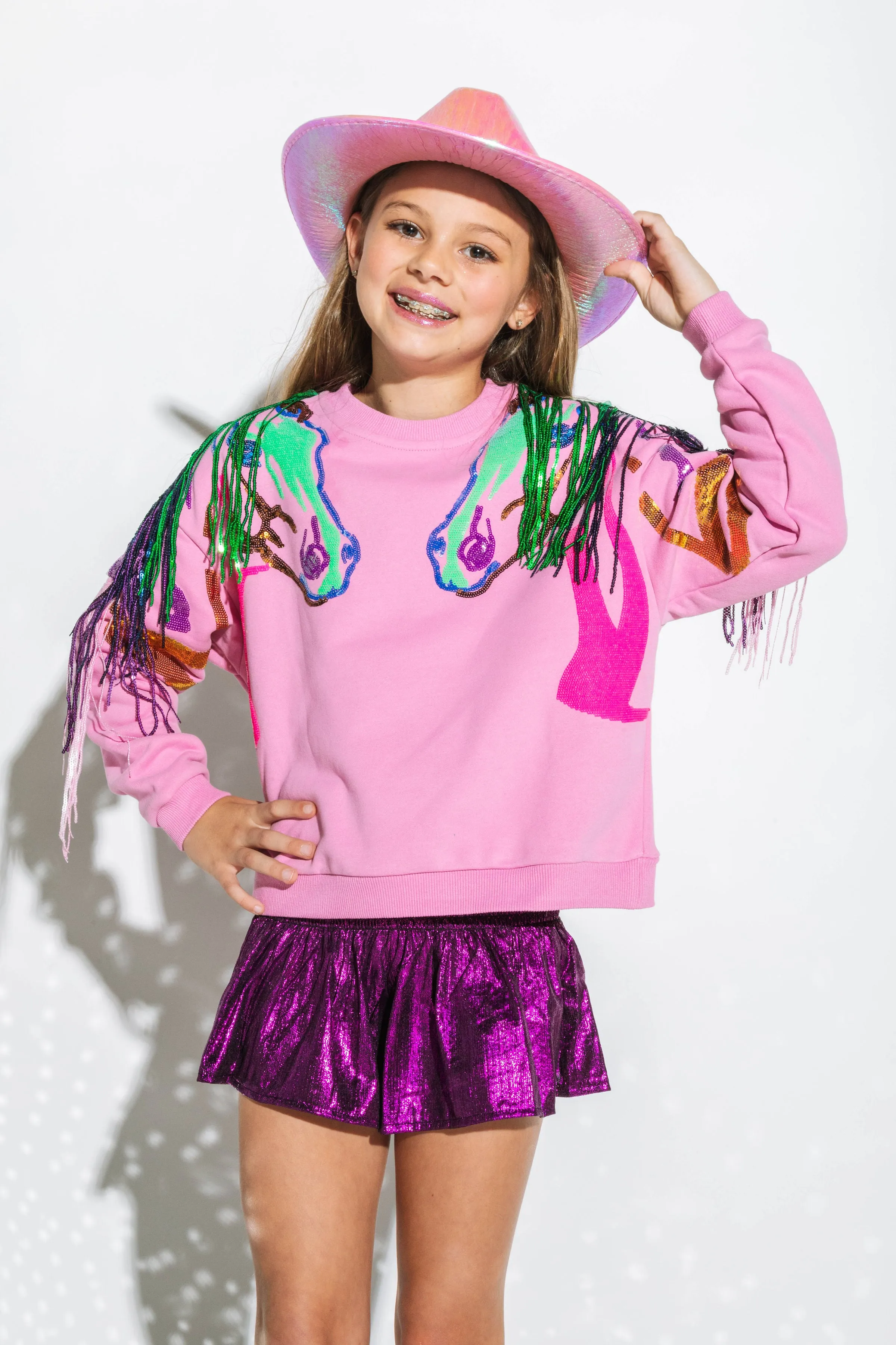Kids Purple Swing Shorts