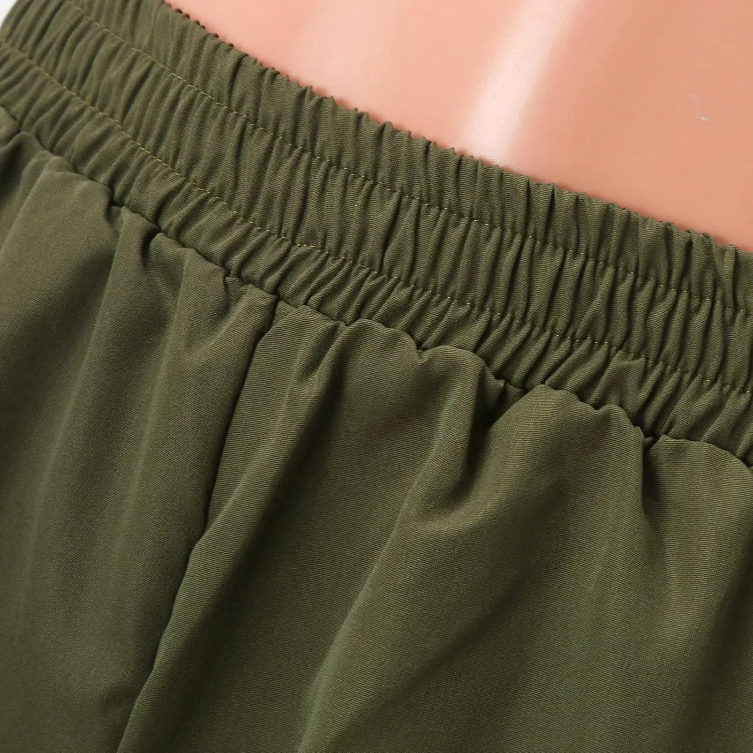 Ladies' Relaxed Trousers,Women's Belt-Free Wide Leg Pants High Waist Straight Cut Office Casual Trousers