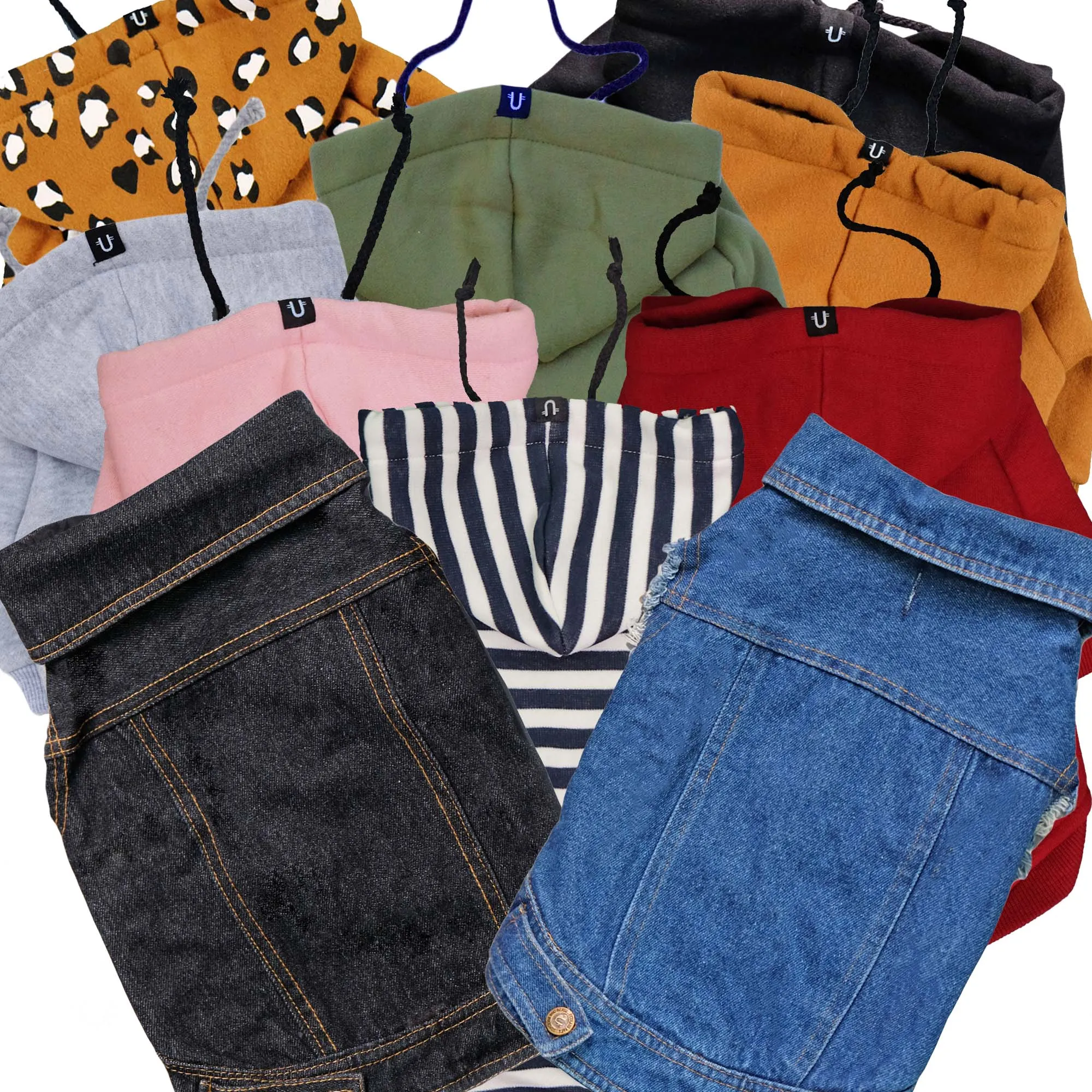 Layer Up! Denim Vest & Hoodie Set