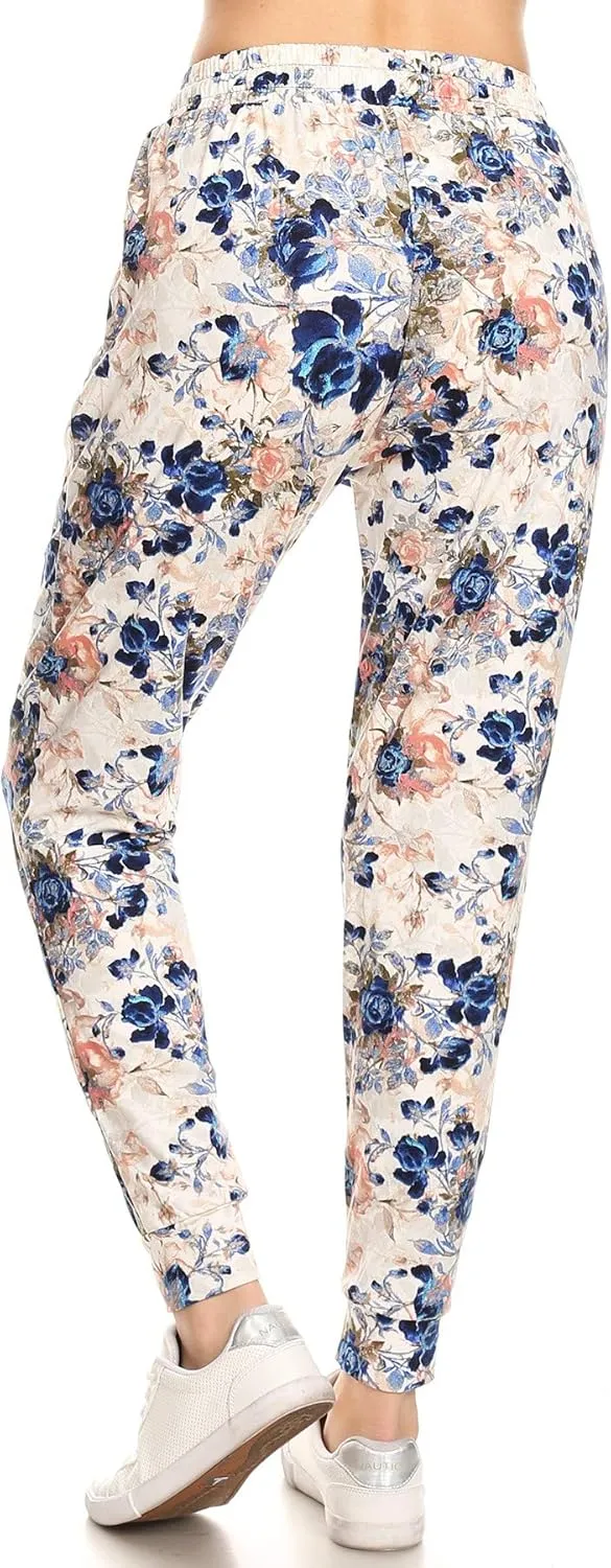 Leggings Depot Women's Jogger Track Cuff Sweatpants with Pockets for Yoga, Workout