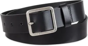 Levi's Women's Slim Casual Leather Jean Belt with Square Center Bar Buckle (Regular and Plus Sizes)