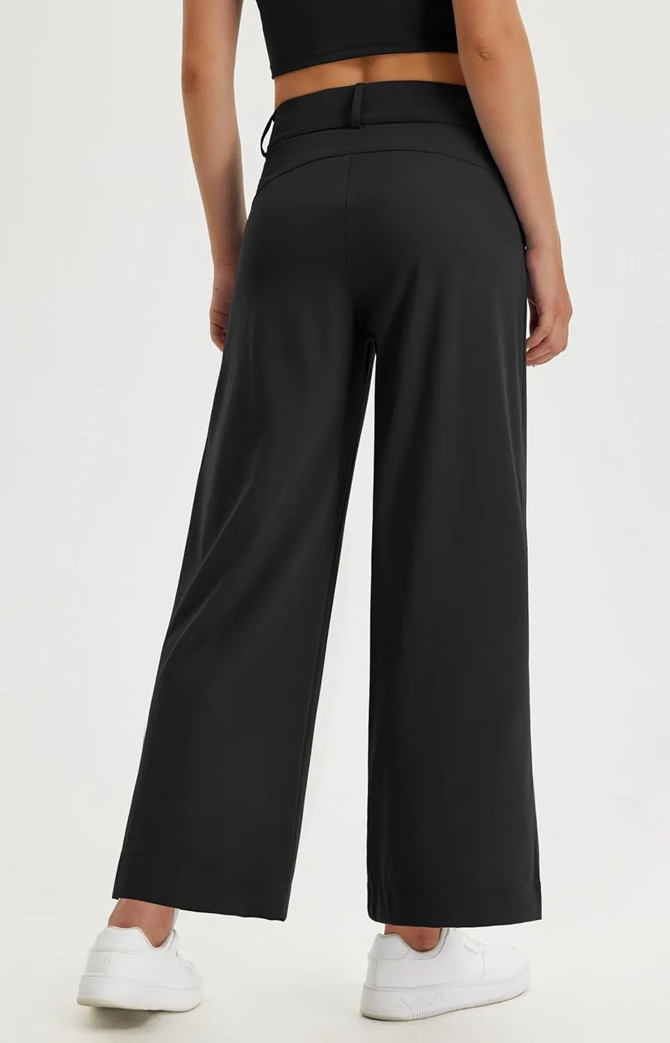 Libin Women's Wide Leg Dress Pants 27"/29"/31" High Waisted Stretch Work Casual Sweatpants Trousers with Pockets