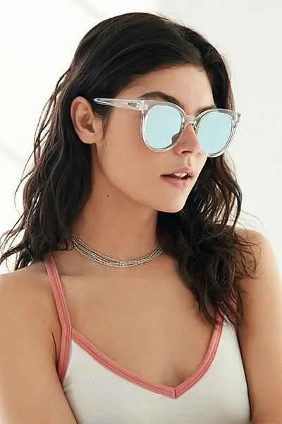 Like Wow Clear & Blue Sunglasses