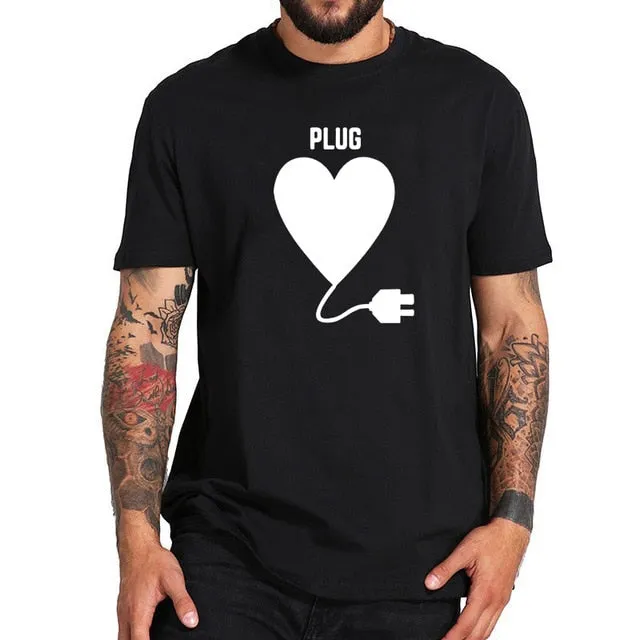 Love Plug and Play Matching Couple Tees