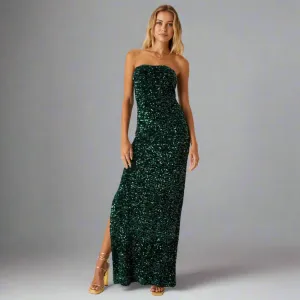 Lulu's evergreen sequin dress, size S