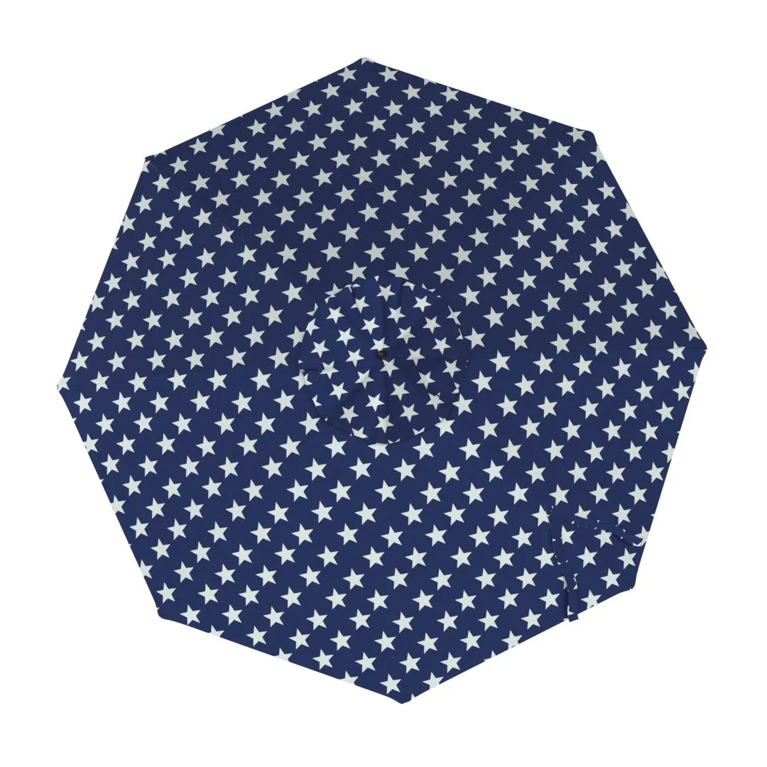 Market Umbrella Spare Canopy - Terylast Blue Stars