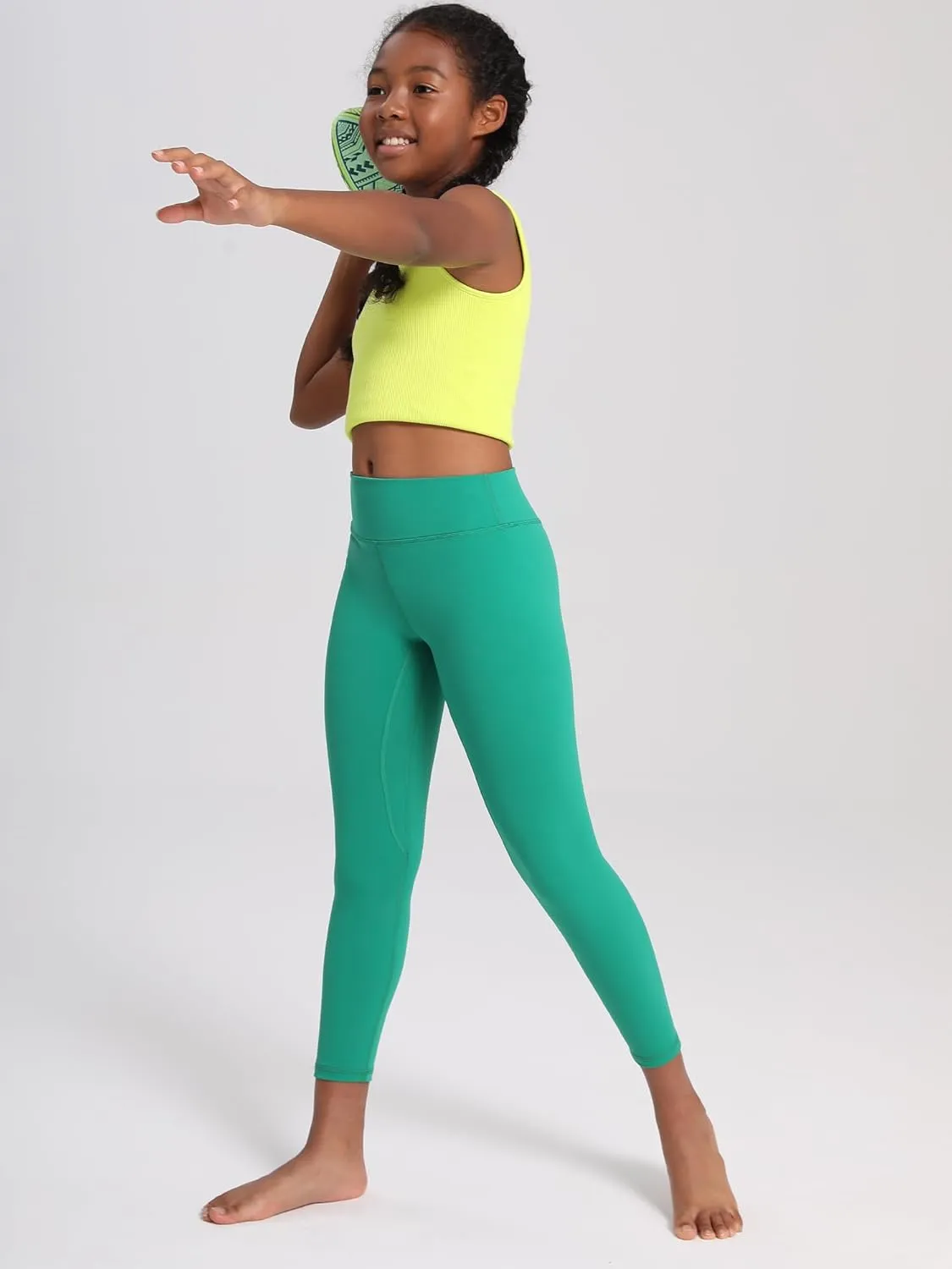 MCEDAR Girls Leggings Athletic Pants High Waisted Soft Yoga Pants Kids Workout Dance Tights Pants