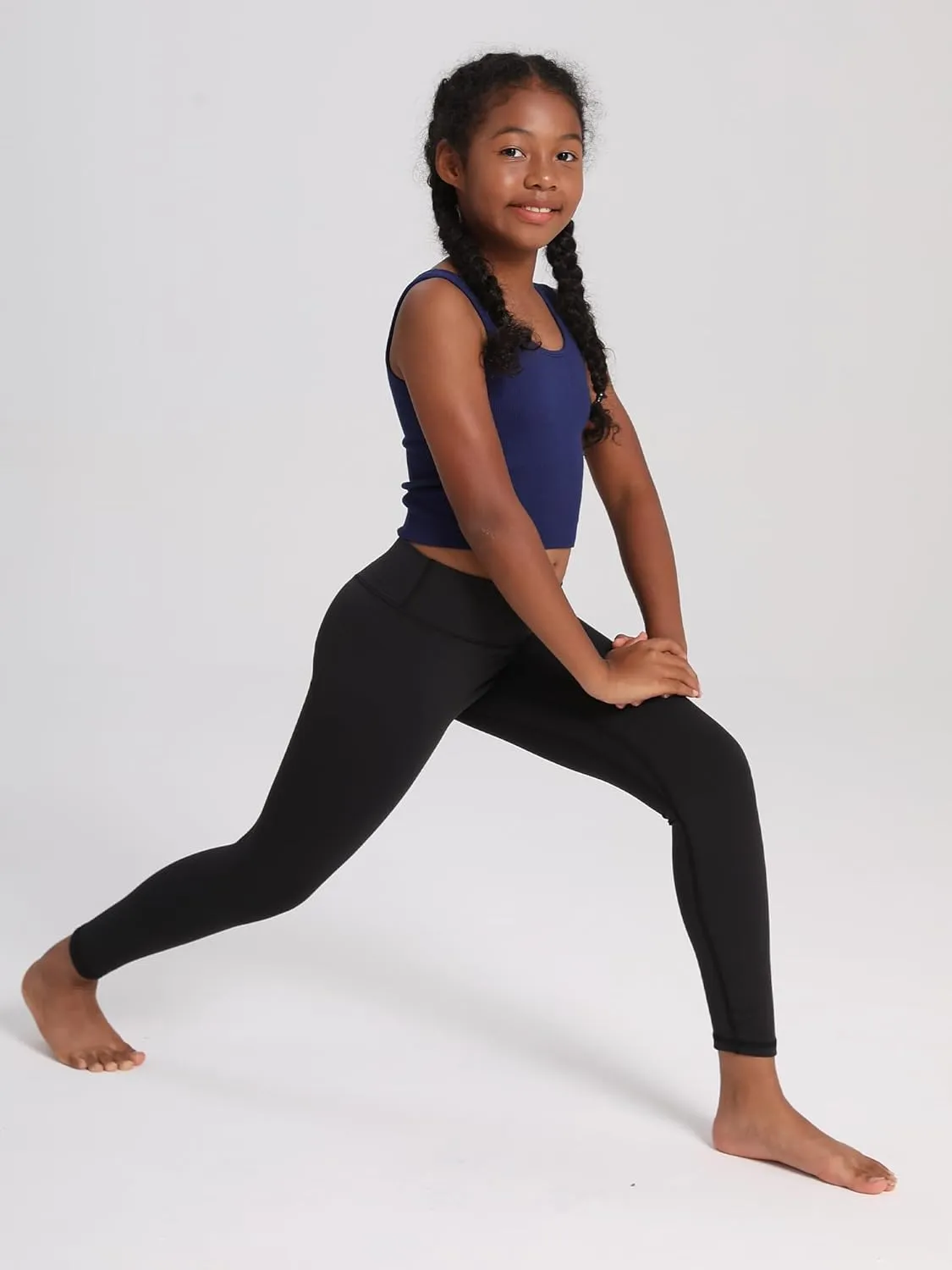 MCEDAR Girls Leggings Athletic Pants High Waisted Soft Yoga Pants Kids Workout Dance Tights Pants