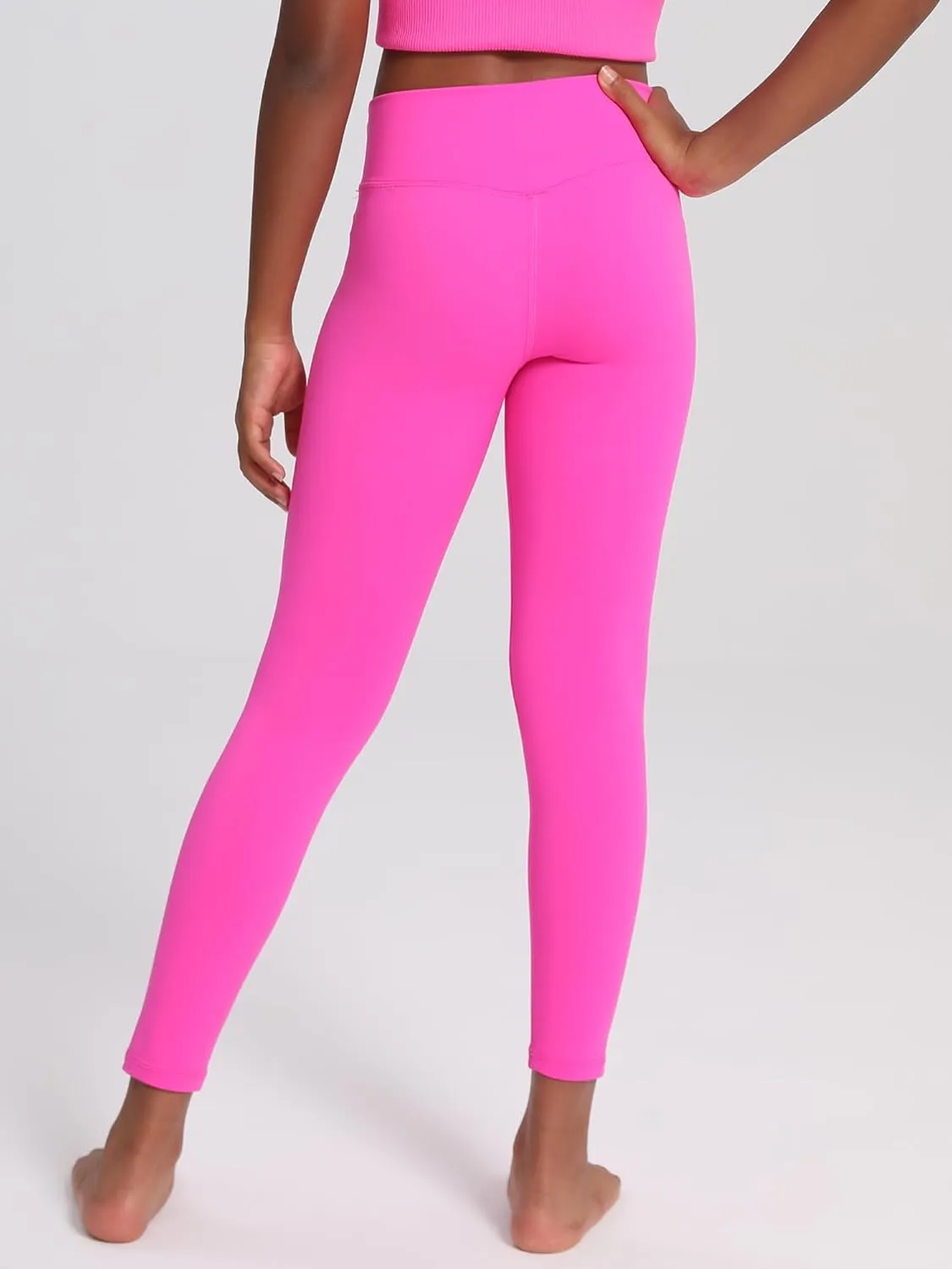 MCEDAR Girls Leggings Athletic Pants High Waisted Soft Yoga Pants Kids Workout Dance Tights Pants