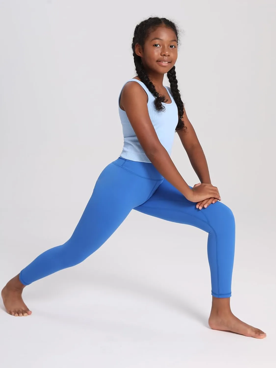 MCEDAR Girls Leggings Athletic Pants High Waisted Soft Yoga Pants Kids Workout Dance Tights Pants