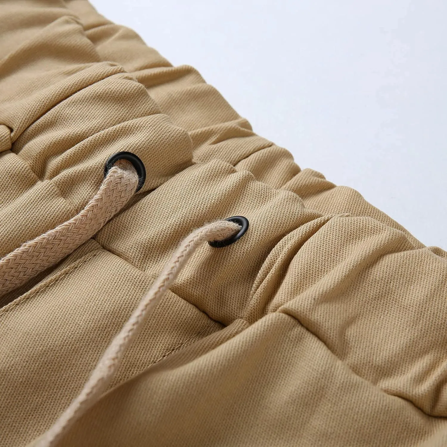 Mens 2023 Fashion Joggers Hiking Sweatpants Drawstring Waist Pants Work Sports Loose Fit Trousers with Pockets