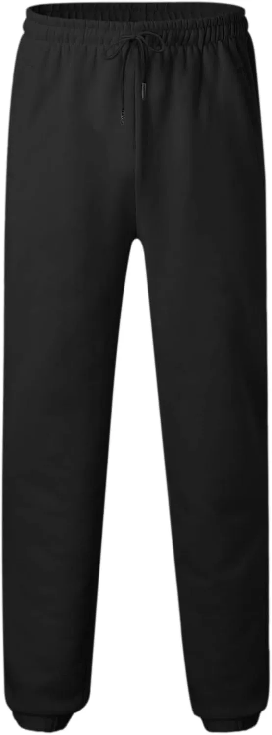 Mens Autumn and Winter High Street Fashion Leisure Pants Loose Fit Sports Trousers Solid Color Lace Up Joggers