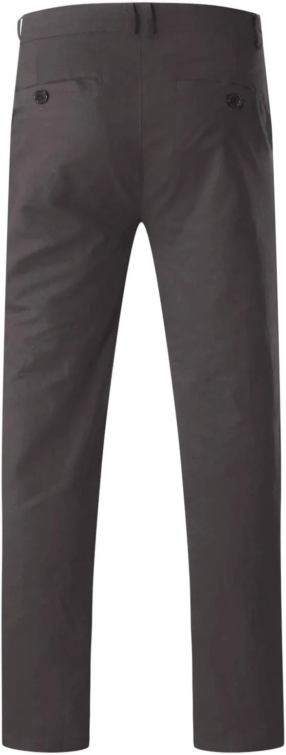 Men's Casual Slim Pants Solid Color Mid Trousers Fashion Joggers Sports Pants Hiking Trousers Gym Sweatpants