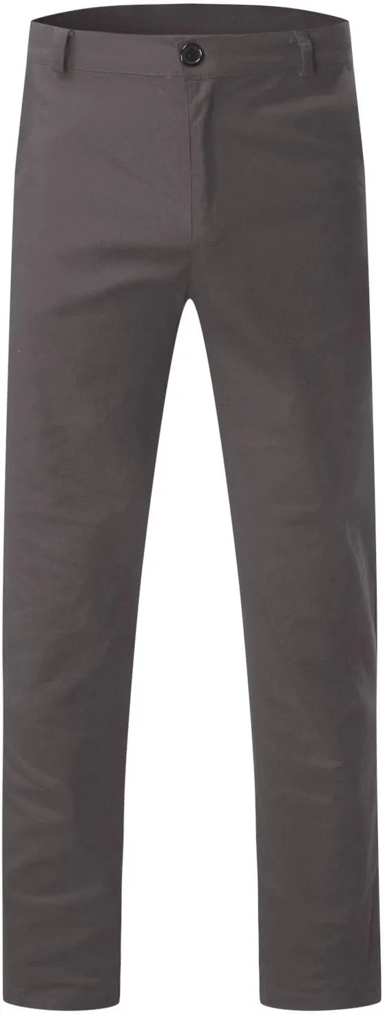 Men's Casual Slim Pants Solid Color Mid Trousers Fashion Joggers Sports Pants Hiking Trousers Gym Sweatpants