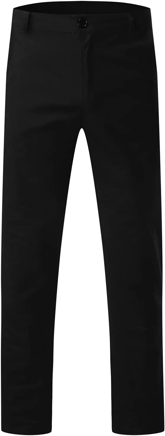 Mens Fashion Joggers Solid Color Trousers Casual Cotton Cargo Pants Loose Fit Hiking Pants Gym Sweatpants Overalls